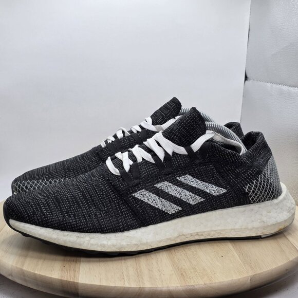 Adidas Pureboost  Go Men's Size 11 Black White Running Sneakers Shoes B37803 - Picture 1 of 8